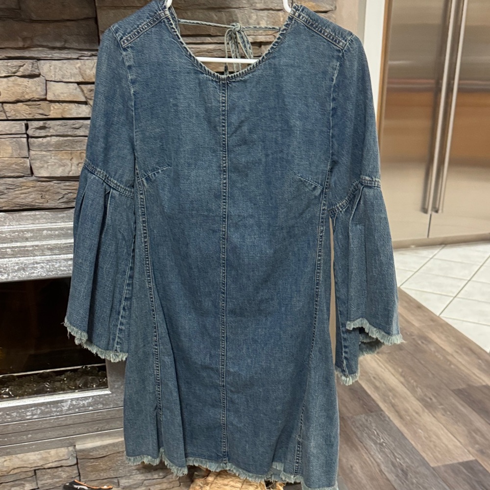 Free People Blue Denim Dress